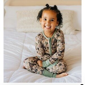 Wildwoven forest school zip up romper TENCEL bamboo Modal Fabric